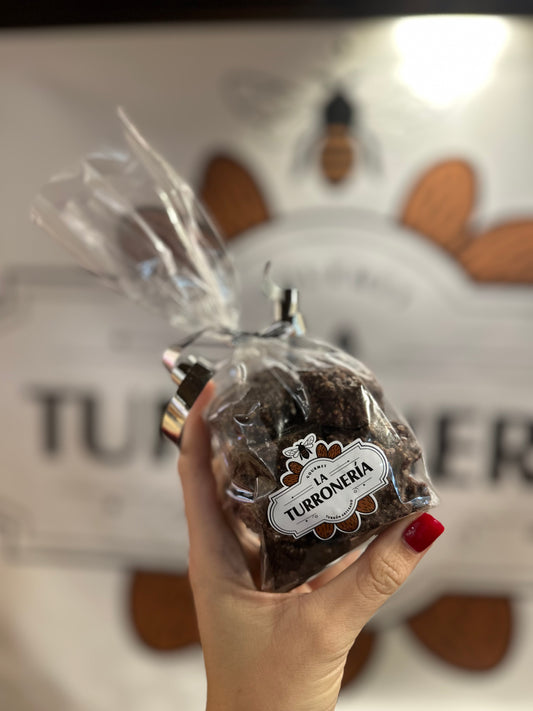 ROCAS CON ALMENDRA Y CHOCO PURO ARTESANAS 200GR